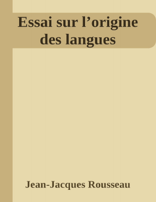 Couverture de Rousseau - Essai sur l'origine des langues (Grenoble)